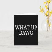What's Up ダッグ - ヴィンテージ スタイル -  カード (黄色い花)