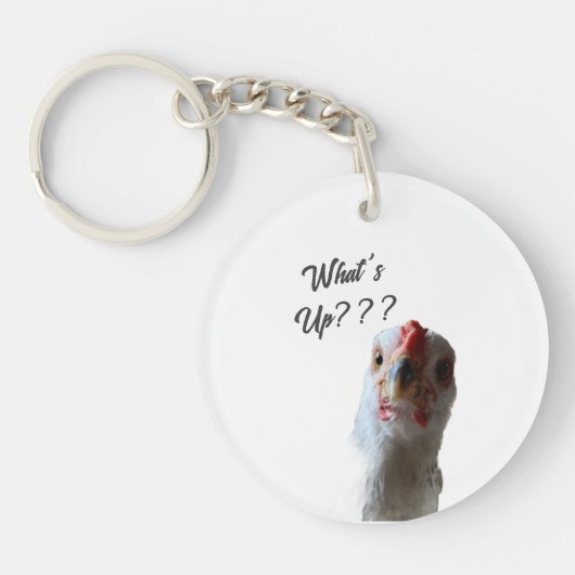 What's Up Chicken Keyring キーホルダー (正面)