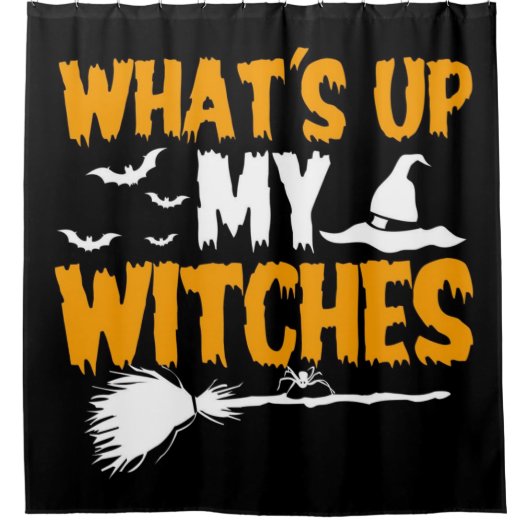 What's Up My Witches シャワーカーテン (正面)