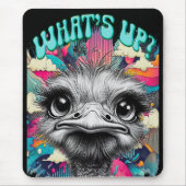 "Whats Up Ostrich" Gaming Mouse Pad マウスパッド (正面)