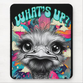 "Whats Up Ostrich" Gaming Mouse Pad マウスパッド