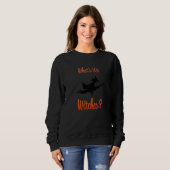 What's Up Witches Halloween 不気味 Holer スウェットシャツ (正面フル)