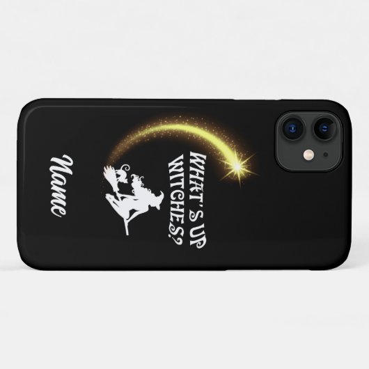 What's Up Witches Sparkle Halloween Phone Case Case-Mate iPhoneケース (裏面(横))