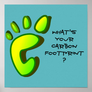 What's Your Carbon Footprint? ポスター