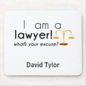 what's your excuse? マウスパッド (正面)