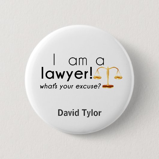 what's your excuse? 缶バッジ (正面)