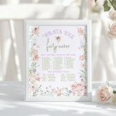 Whats your Fairy Name Whimsical Birthday game ポスター