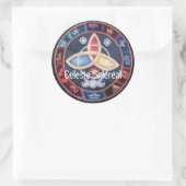 What's Your Sign、〔占星術の〕十二宮図蔵書票 ラウンドシール (バッグ)