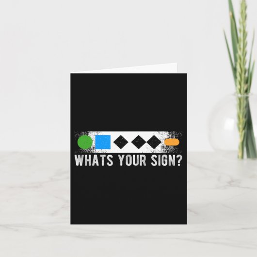 Whats Your Sign Sliding Sportスノーボード カード (正面)