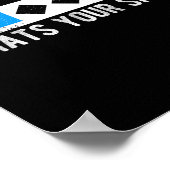 Whats Your Sign Sliding Sportスノーボード ポスター (角)