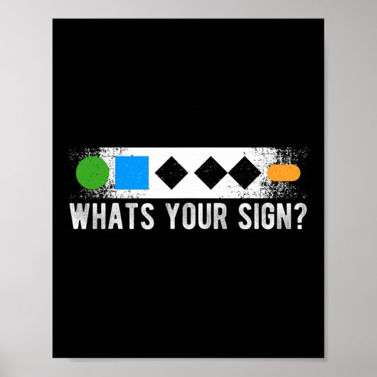 Whats Your Sign Sliding Sportスノーボード ポスター (正面)
