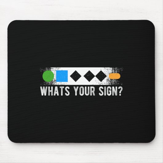 Whats Your Sign Sliding Sportスノーボード マウスパッド (正面)