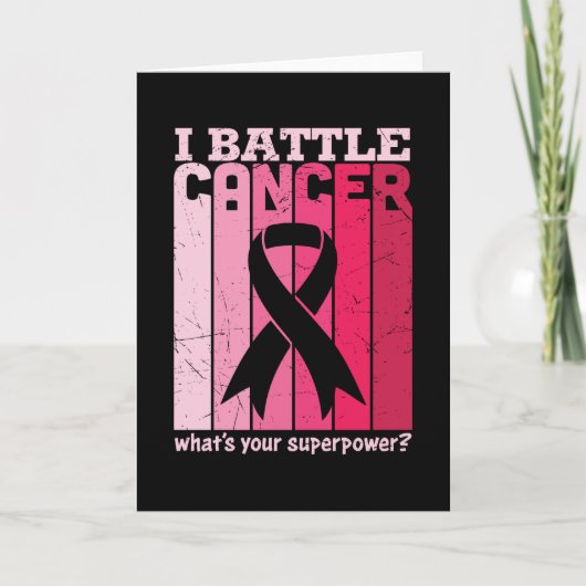 What's Your Superpower Breast Cancer Awareness カード (正面)