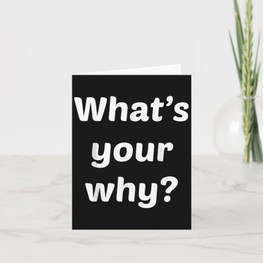 What's Your Why Insring Motivational Entrepreneur  カード (正面)