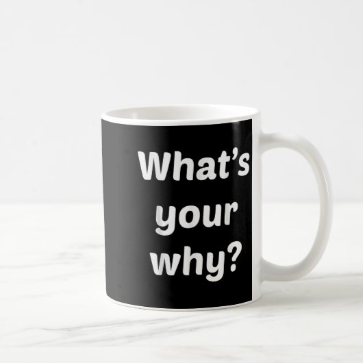 What's Your Why Insring Motivational Entrepreneur  コーヒーマグカップ (右)