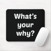 What's Your Why Insring Motivational Entrepreneur  マウスパッド (マウス)