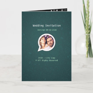 Whatsappの結婚式招待状Lucretia&Otto2 招待状