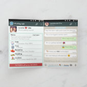 Whatsappの結婚式招待状Lucretia&Otto 招待状 (内部)