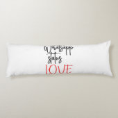 WHATSAPPステータス愛! ボディピロー (裏面)