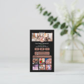 WhatsAppネイルサロンテラコッタソーシャルメディアQR 名刺 (スタンド正面)