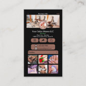 WhatsAppネイルサロンテラコッタソーシャルメディアQR 名刺 (正面)