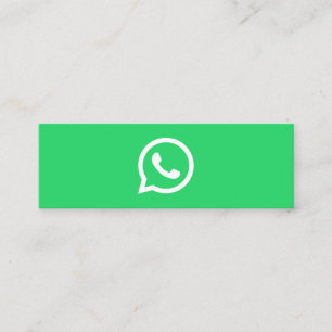 WhatsAppロゴソーシャルメディアモダントレンディー事業 コーリングカード