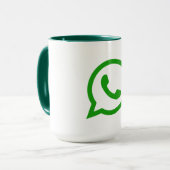 Whatsapp高品質マグ マグカップ (正面左)