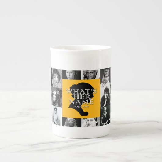 What'sHerNameポッドキャストボーン中国マグカップ ボーンチャイナマグカップ (正面)