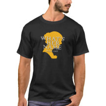 What'sHerNameロゴTシャツ – メンズブラック