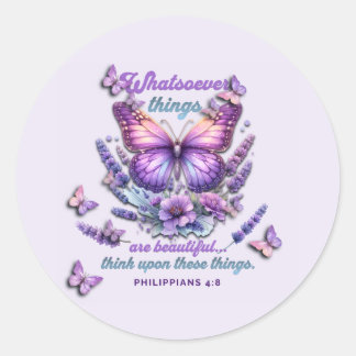 Whatsoever Things Are Scripture ラウンドシール