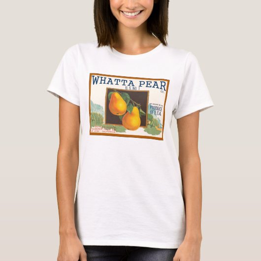 WHATTAのナシ Tシャツ (正面)