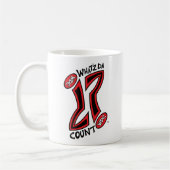 WHAT'Z DAはOGの疑門符のマグを数えます コーヒーマグカップ (左)