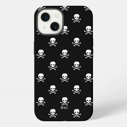 WHC - ドクロ柄 iPhone カース iPhoneケース (裏面)