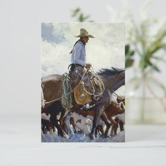 Whd Koernerによる西洋美術「彼が動くのを見る」 サンキューカード (スタンド正面)