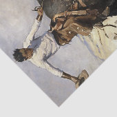 WHD Koernerによる「ブリーズライディング」ウェスタンアート 薄葉紙 (詳細)