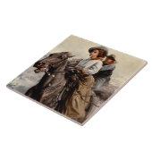 WHD Koernerの「乗馬」 タイル (側面)