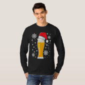 Wheat Beer Wheat Beer with Christmas Hat  Beer Dri Tシャツ (正面フル)