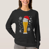 Wheat Beer Wheat Beer with Christmas Hat Beer Dri Tシャツ (正面)