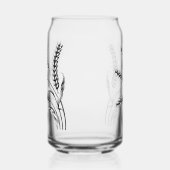 Wheat Ears Etched Wedding Glasses ガラス缶 (右)