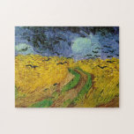 Wheat Field Crows Van Gogh Painting Art Vintage ジグソーパズル<br><div class="desc">Wheat Field with Crows Painting by Vincent van Gogh</div>