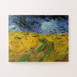 Wheat Field Crows Van Gogh Painting Art Vintage ジグソーパズル<br><div class="desc">Wheat Field with Crows Painting by Vincent van Gogh</div>