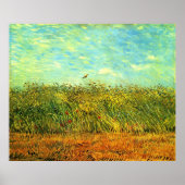 Wheat Field with a Lark (van Gogh) ポスター (正面)