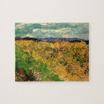 Wheat Field with Cornflowers by Vincent van Gogh ジグソーパズル<br><div class="desc">Wheat Field with Cornflowers by Vincent van Gogh is a vintage fine art post impressionism landscape nature painting. A field of wheat and cornflower flowers on a country farm. The bright blue sky has swirls of white puffy clouds in the autumn season. About the artist: Vincent Willem van Gogh (1853...</div>
