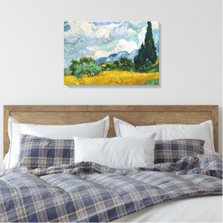 Wheat Field with Cypresses Canvas Prints キャンバスプリント