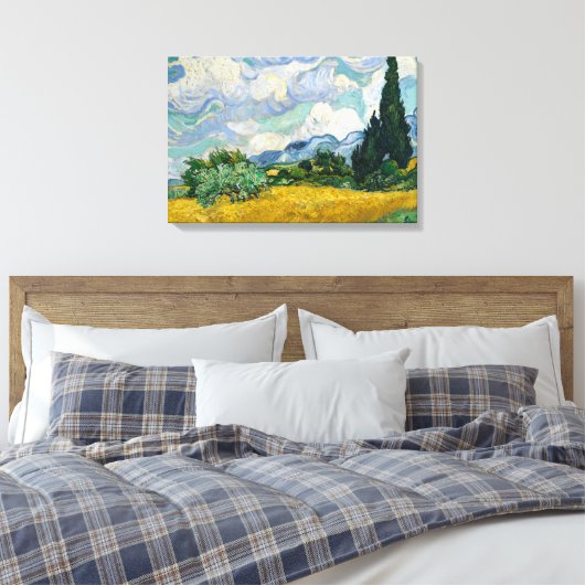 Wheat Field with Cypresses Canvas Prints キャンバスプリント (インサイチュ (寝室))