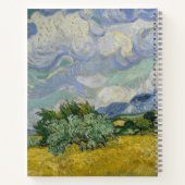 Wheat Field with Cypresses, Oil Painting, Van Gogh ノートブック (裏面)