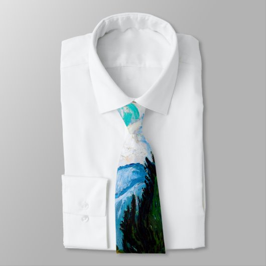 Wheat Field with Cypresses, Van Gogh ネクタイ (タイ)