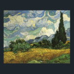 Wheat Field with Cypresses,Vincent Van Gogh ポスター<br><div class="desc">Wheat Field with Cypresses  Vincent van Gogh</div>