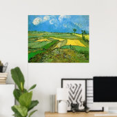 Wheat Fields at Auvers Under Clouded Sky, Vincent ポスター (ホームオフィス)