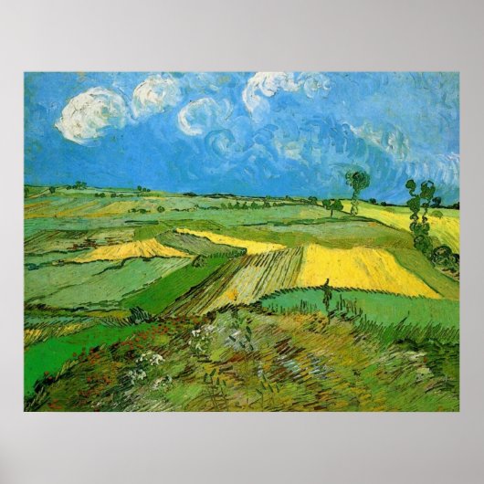 Wheat Fields at Auvers Under Clouded Sky, Vincent ポスター (正面)